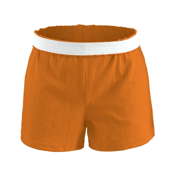Soffe womens Authentic Cheer yoga shorts, Orange (1-pack), X-Large US 