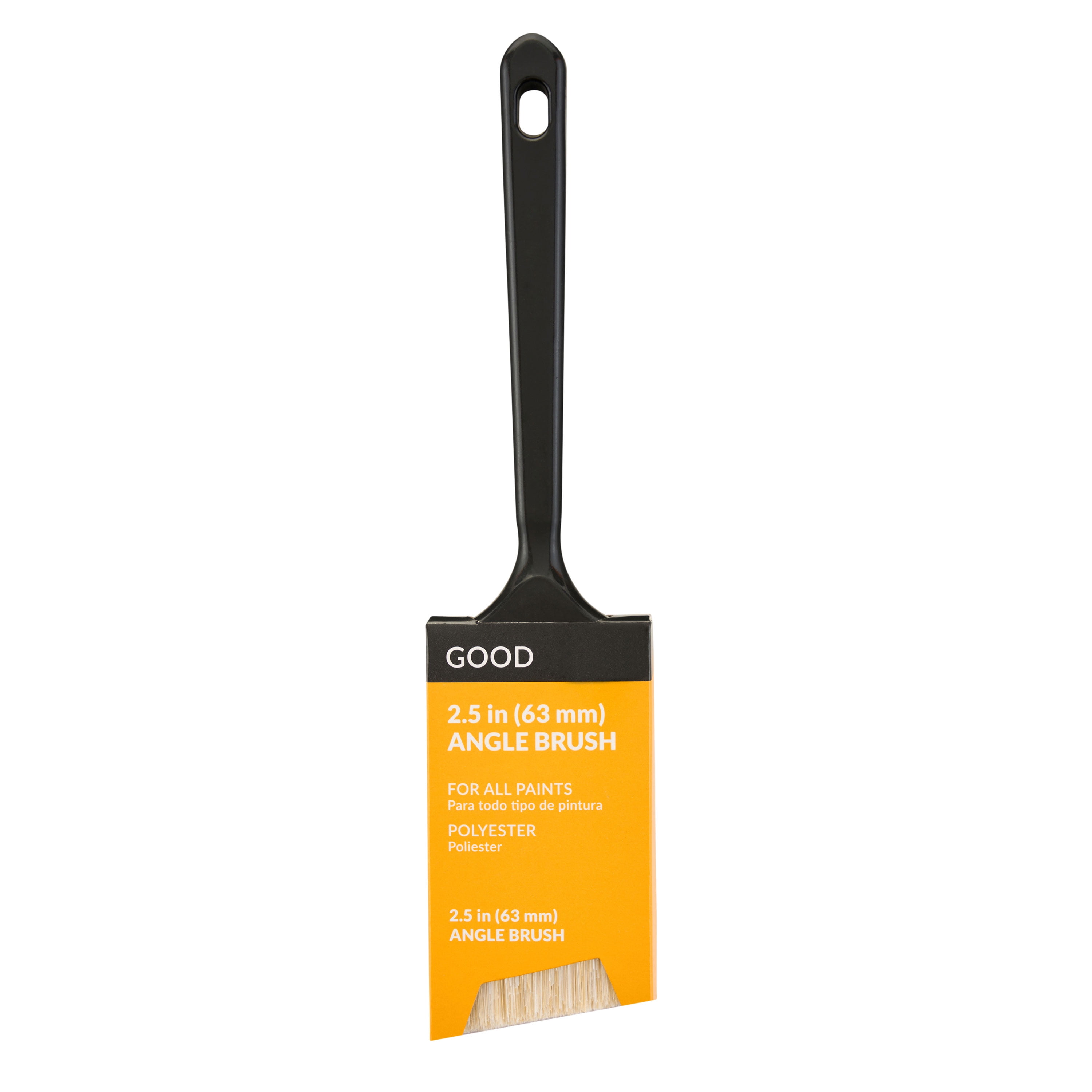 (3 pack) GOOD 2.5 in. Polyester Angle Paint Brush