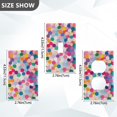 thumbnail image 7 of Yayeee Duplex Wall Plate 1-Gang 4.5"x2.7" Home Receptacle Light Switch Decorative Outlet Cover, Light Colorful Circles, 7 of 7