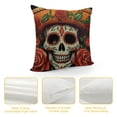 thumbnail image 4 of YINGXI Pillow Covers Skull Throw Pillowcase Home Sofa Decor Cushion Case Decorations 22x22in, 4 of 5