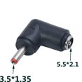 thumbnail image 3 of Conector de corriente hembra de 5,5x2,1 MM a 3,0x1,35, 5,0x3,0, 4,0x1,7, 5,5x2,1, 5,5x2,5, 6,3x3,0 macho de 90 grados, 6,0x4,4 MM, 3 of 4