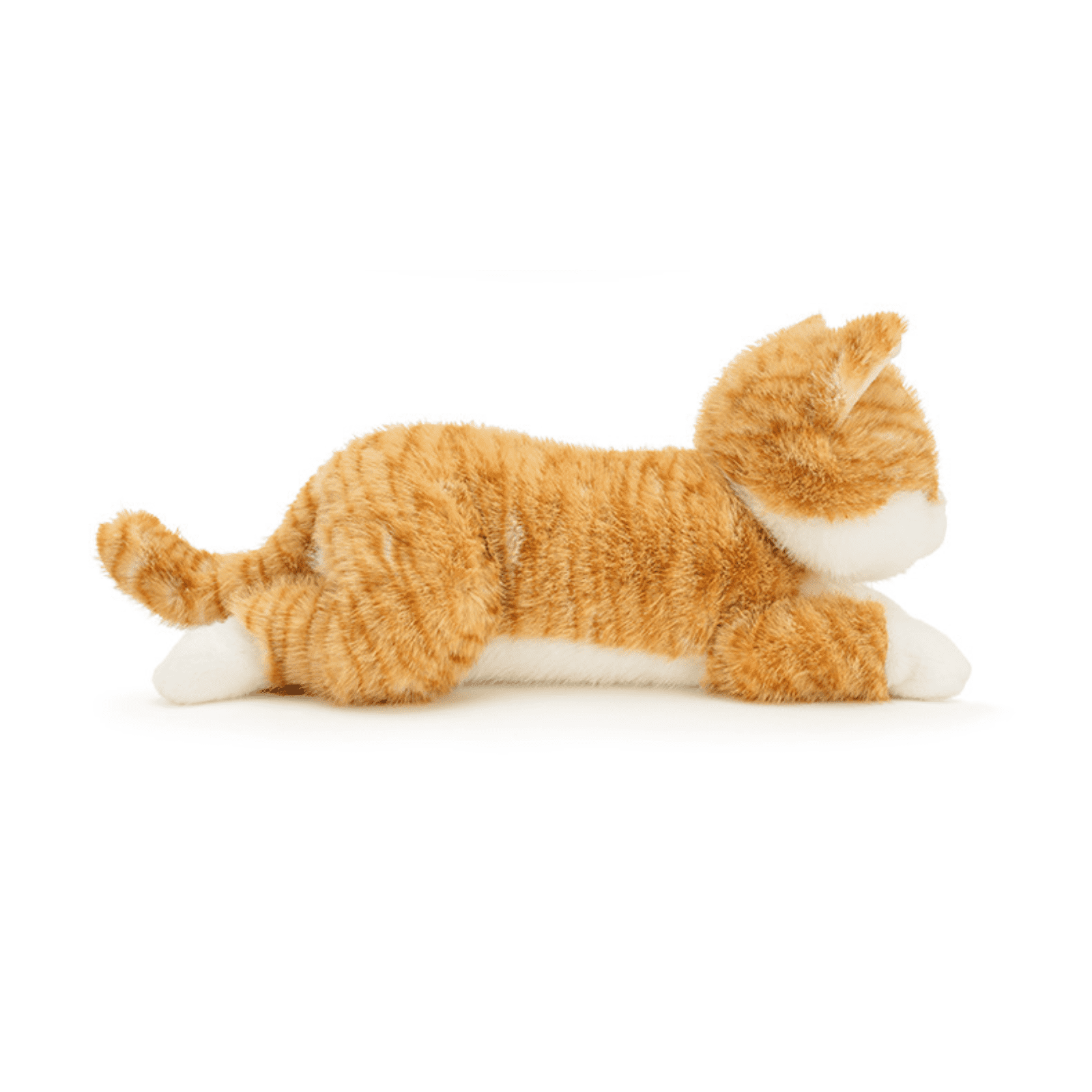 Lifelike Cat Plush Toy, Soft Stuffed Cat with Weighted Paws & Tail, Realistic Plush Animal Pillow Doll for Home Decoration and Comfort Gift