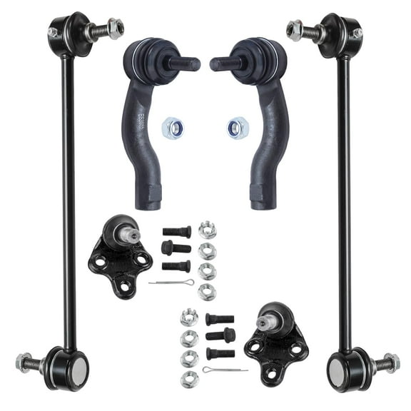 Detroit Axle - Front Sway Bar Links   Outer Tie Rods   Lower Ball Joints Suspension Kit Replacement for 2001 2002 2003 2004 2005 Toyota Rav4-6pc Set