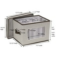 thumbnail image 2 of Household Essentials Champagne Flute Storage Box, 12 Sturdy Compartments, Windowed Front Panel, 2 Riveted Handles, Foldable and Stackable Storage Box, 2 of 9