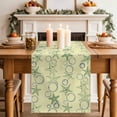 thumbnail image 2 of Table Runner 70 Inches Long for Kitchen Dining, Yellow Green Coastal Dresser Scarf Farmhouse, Dining Table Decorations for Wedding/Parties, Starfish Nautical Ocean Sea Wooden 13 x 70 In, 2 of 8
