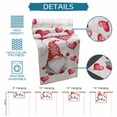 thumbnail image 6 of Valentine's Day Table Runner - 70 Inch Long Red Gnomes Love Heart Ballons Romantic Pink Cotton and Linen Blended Dress Scarves Farmhouse Table Runner for Kitchen Dining, Coffee Table, 13" x 70", 6 of 8