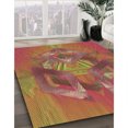 thumbnail image 3 of Ahgly Company Machine Washable Indoor Rectangle Transitional Grapefruit Red Area Rugs, 4' x 6', 3 of 7