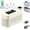 10Cubes White, variant on 12v Compact Portable Mini Ice Maker, Mini Machine with Car Adapter, Makes 10 Cubes in 15-20 Mins for Home Kitchens, Outdoor Spaces, Camping Places, RV (8Cubes White)
