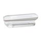 thumbnail image 2 of Organizador de huevos con ruedas para refrigerador, contenedor para ahorrar espacio con ruedas automáticas. White 2 niveles, 2 of 9