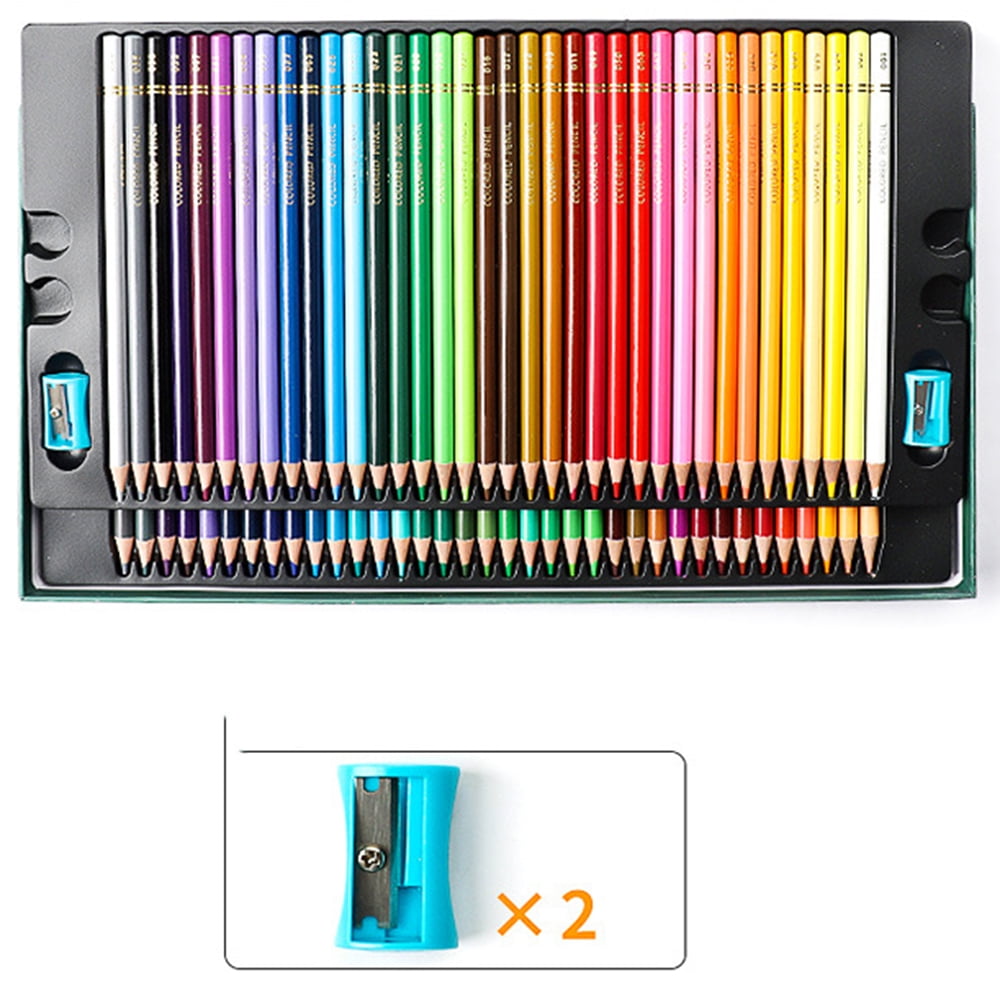 BE-TOOL 150Pcs Oily Colored Penciles Optional Metallic Pencils Set with Brush and Pencil Sharpener for Students Beginners Artist Painting Working Office School Stationery