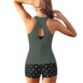thumbnail image 7 of AHTJRT Women's 3 Piece Tankini Sets Swim Tank Top with Bra and Slimming High Waist Boy Shorts with Pockets 2026 Fashion Summer Beachwear Swimsuit Army Green M, 7 of 7