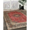 thumbnail image 2 of Ahgly Company Indoor Rectangle Traditional Saffron Red Medallion Area Rugs, 2' x 4', 2 of 6