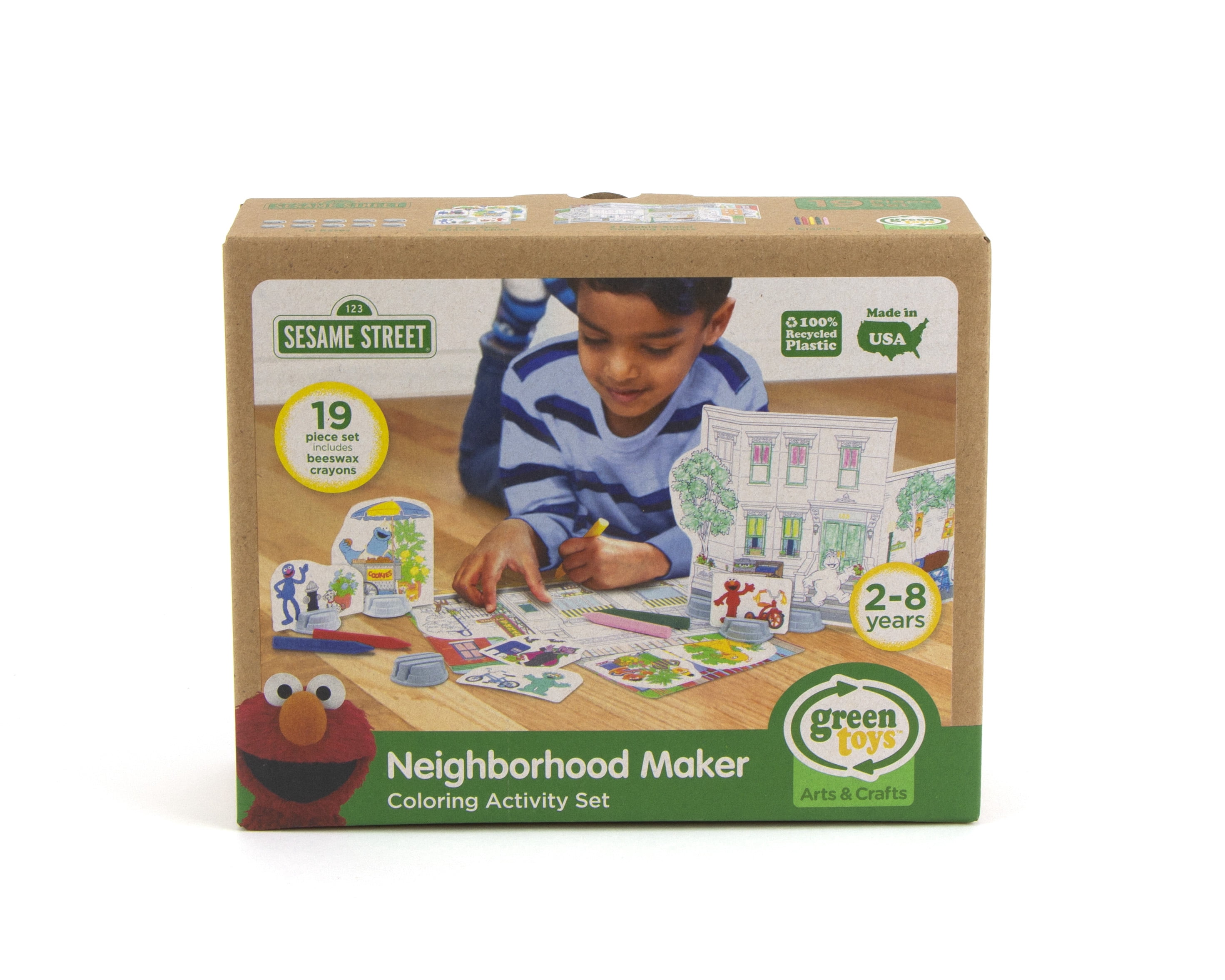 Green Toys Neighborhood Maker Coloring Activity Set