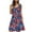 Multicolor 09, variant on QQAMB Womens Dresses U-Neck Sleeveless Floral Printed Casual Loose Dreses Laides Sleepwear Nightshirt Multicolor XL