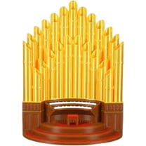 Pipe Organ Pen Pencil Holder,Resin Music Pipe Organ Pen Container Holder Pencil Cup For Office Desk,Funny Pen Holder Desktop Decoration Gold