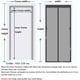thumbnail image 2 of Puerta mosquitera magnética, cortina mosquitera magnética de protección contra insectos massway que se cierra automáticamente con malla resistente para puertas de balcón, salas de estar y, 2 of 5