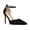 Black-Suede, variant on Carolyn - Women's Elegant, Sexy and Feminine Pointed Toe D’orsay Pumps with 4" Stiletto High Heels in vegan leather and ankle straps. Handmade to perfection. Size 7