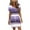 Purple A, variant on Ashirexll Womens Summer Dresses, Midi Dresses for Women, Fashion Solid Color Short Sleeve Round Neck Mid Calf Dress
