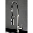 thumbnail image 1 of Gourmetier LS8778DL Robinet de Cuisine Continental avec Pulvérisateur Rétractable, Nickel Satiné, 1 of 5