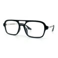 thumbnail image 5 of Hipster Hustler Pop Color Plastic Flat Top Racer Fashion Sunglasses Black - Clear, 5 of 8
