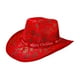 thumbnail image 2 of Sombrero de vaquero navideño, accesorio versátil para disfraz, sombrero de fiesta informal para escenario. Copos de nieve verdes, 2 of 9