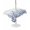White Light Blue Mist Blue, variant on Outdoor Tablecloth with Umbrella Hole for Patio/Picnic/Party/Camping, Spring Blue Eucalyptus Waterproof Table Cloth Rectangle Table Cover Washable, Botanical Green Leaf Country (60"x 102")