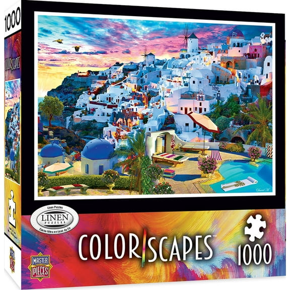 MasterPieces 1000 Piece Jigsaw Puzzle - Santorini Sky - 19.25"x26.75"