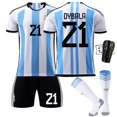 thumbnail image 1 of Messi # 10 Di Maria # 11 Jersey Home Argentina Equipos nacionales de fútbol Camisetas de fútbol Jersey Set-Dybala-18 BmatwkZeng Bmatwk Jersey, 1 of 2
