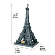 Wange 5217 Eiffel Tower Famous Buildings Architecture Series Interlocking Block Building Set 976 Pieces