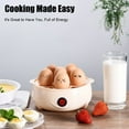 thumbnail image 4 of Rapid Egg Cooker, 6/12/18-Egg Capacity Soft Medium Hard Boiled Electric Egg Boiler, Multifunctional Kitchen Gadgets, Egg Poacher for Vegetables Dumplings Buns, 4 of 7