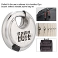 thumbnail image 3 of Stainless Steel 4-Dial Combination Lock Padlock,  for Gym, , Toolbox, Suitcase and More, 3 of 7