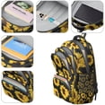 thumbnail image 4 of Black Sunflower Backpack for School,Cute School Bag,Schoolbag with Adjustable Shoulder Straps & Padded Back,16.9 Inch, 4 of 5