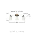thumbnail image 3 of Capital Lighting - Jonah - 3 Light Bath Vanity In Contemporary Style-10.25, 3 of 6
