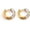 Classic Hoop, variant on Mixed Metal Earrings for Women Two Tone Earrings Gold and Silver Hoop, Stainless Steel, Style H8977