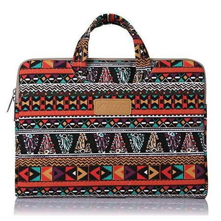 Laptop Briefcase, Bohemian Style Canvas Fabric 11-11.6 Inch Carry Case Sleeve for Acer Chromebook 11 / HP Stream 11 / Samsung Chromebook 2 / Notebook Computer / MacBook