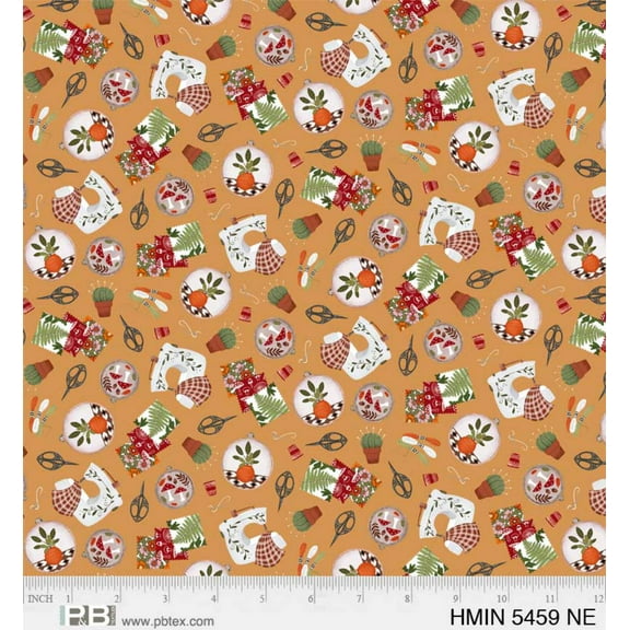 P  B Textiles Harvest Minis Sewing Tools Neutral Thanksgiving Price per Yard