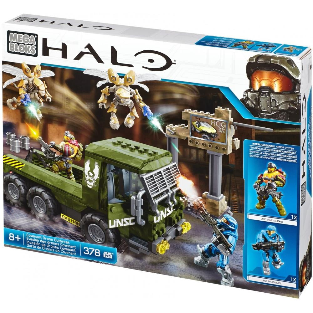 mega bloks halo covenant drone outbreak building set