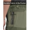thumbnail image 5 of Men's Cargo Shorts Stretch Waist Lightweight Work Shorts Ripstop Tactical Shorts for Hiking, Military, Hunting, 5 of 6