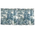 thumbnail image 7 of Yayeee Kitchen Curtains Tier Set of 2 Light Filtering 57"x24" Over Sink Window Panels, Green Flourishing Garden, 7 of 7