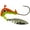 Chartreuse/Orange, variant on Road Runner Barbed Glow Head 1/4oz Underspin Jighead White Glow