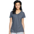 thumbnail image 1 of Hanes Maillot Flammé pour Femmes à Col en V Froncé, M, Dada Gris Chiné, 1 of 1