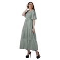 thumbnail image 2 of Moomaya Robe d'Été en Coton Slub Imprimée pour Femmes Grande Taille Robes pour Dames, 2 of 4
