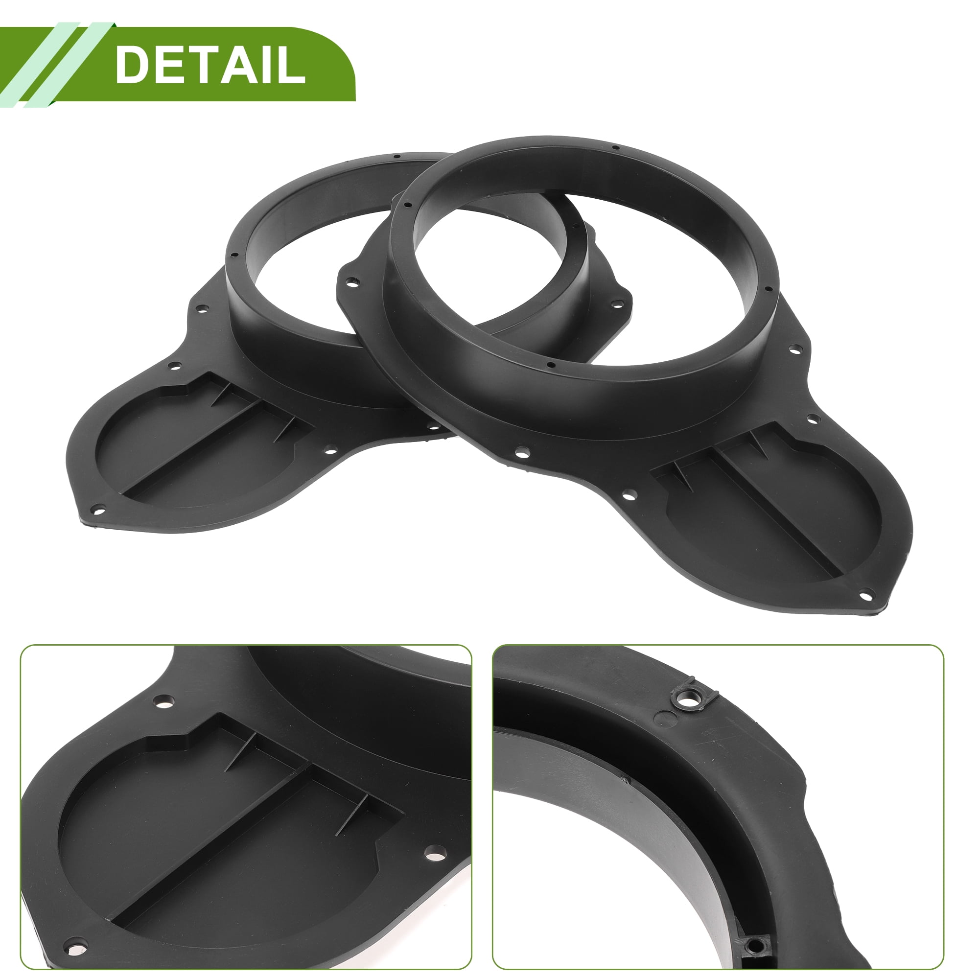Unique Bargains Speaker for Spacer Ring Adapter for VW for Passat Black for 6.5 ABS