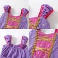 thumbnail image 4 of Aolyty Little Girls Princess Dress Snowflake Pattern Performance Costume 4T, 4 of 6