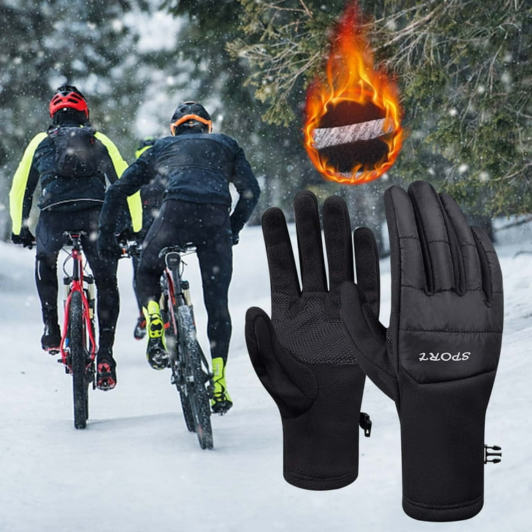 Mountain Bike Best Cycling Gloves For Cold Weather Floleo Black