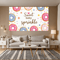 thumbnail image 5 of Adorable Sweet Baby Sprinkle Themed Banner with Colorful Donuts Stars and Confetti Background Party Decoration Baby Shower Event Supplies Photography Props, 5 of 7