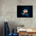 thumbnail image 3 of Epic Graffiti 'Peachy Jellyfish' by Epic Portfolio, Giclee Canvas Wall Art, 34"x26", 3 of 8