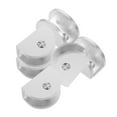 thumbnail image 1 of BRIGHTFUFU 6Pcs Glass Clamps Clips Metal Mirror Holder Clip for 8-10mm Thick Glass Silver Rectangular Home Use, 1 of 8