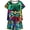 Green Game Console, variant on WIBACKER 2-Piece Summer Pajamas for Kids Boys Game Console Short Sleeves Tee and Shorts Toddler Cool PJs Set Size 3-12Y