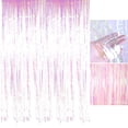 thumbnail image 1 of OULII Rideau de Porte en Feuille avec Franges en Plastique pour Baby Shower et Spectacle Nuptial, 1 of 8